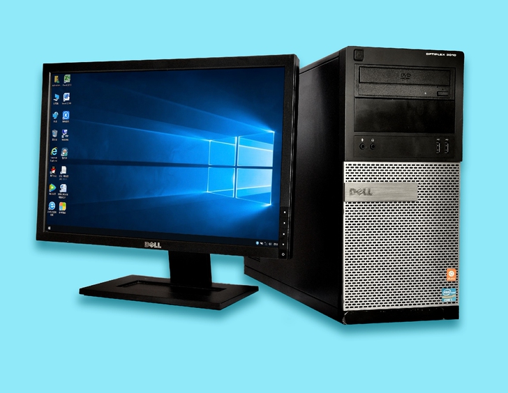 原装戴尔台式电脑 整套高配四核i5吃鸡游戏...