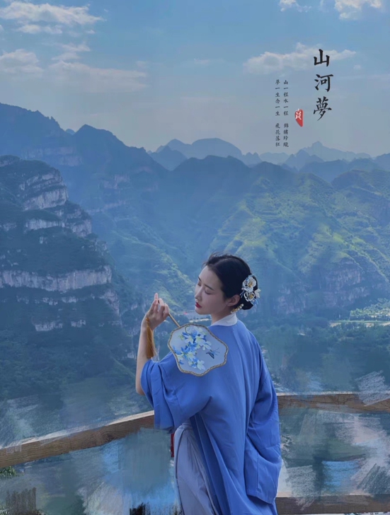 正版原创汉服女学生古装日常可穿宋制三件套衣...