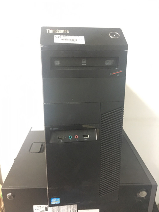 联想think台式机电脑i5主机办公游戏显...