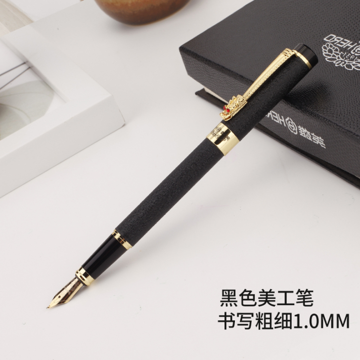 官方英雄钢笔6006美工弯头弯尖成人书法手...