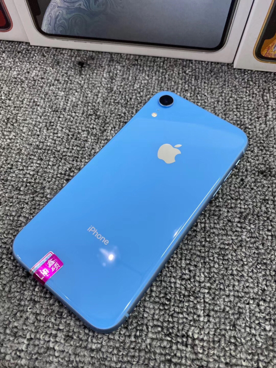 XR蓝色iPhonexr三网通4G带面容苹...