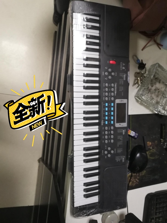 搬家处理，电子琴全新，琴膜还没有去，全新的...