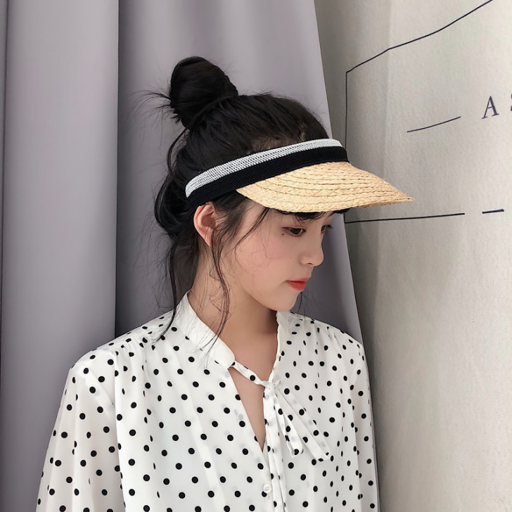 丁走走/时尚百搭发箍式鸭舌太阳帽女夏季度假...