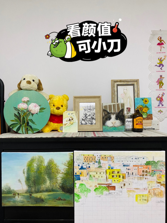自己画的，图二图三是温莎油画颜料，图四是丙...