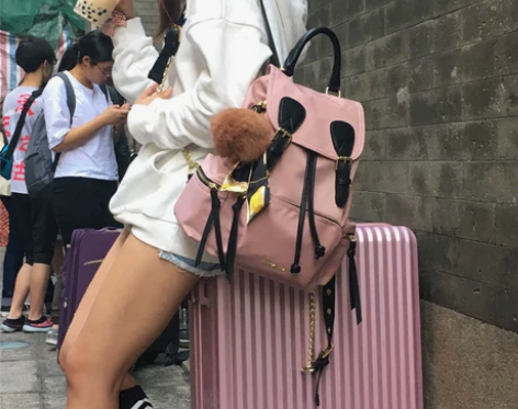 2018新款韩版迷你小包双肩包女百搭潮帆布...