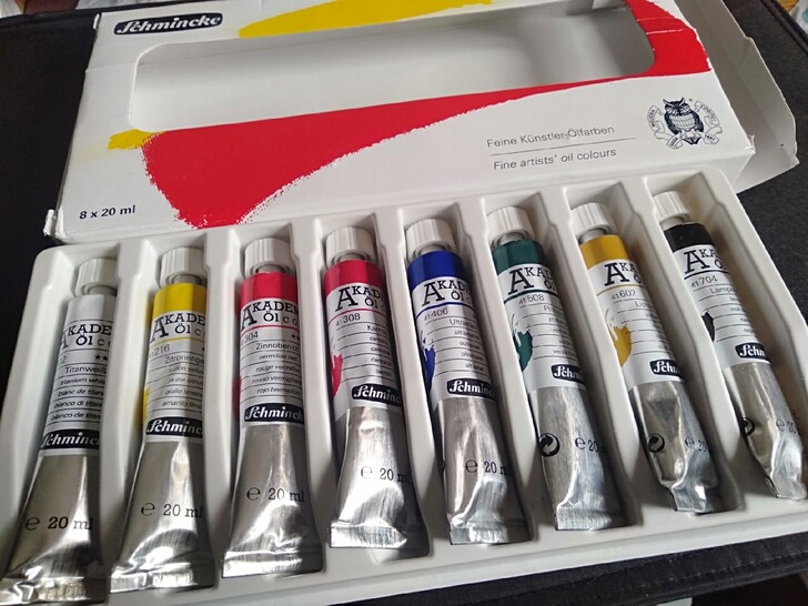 史明克 爱卡德米油画颜料套装 20ml8支...