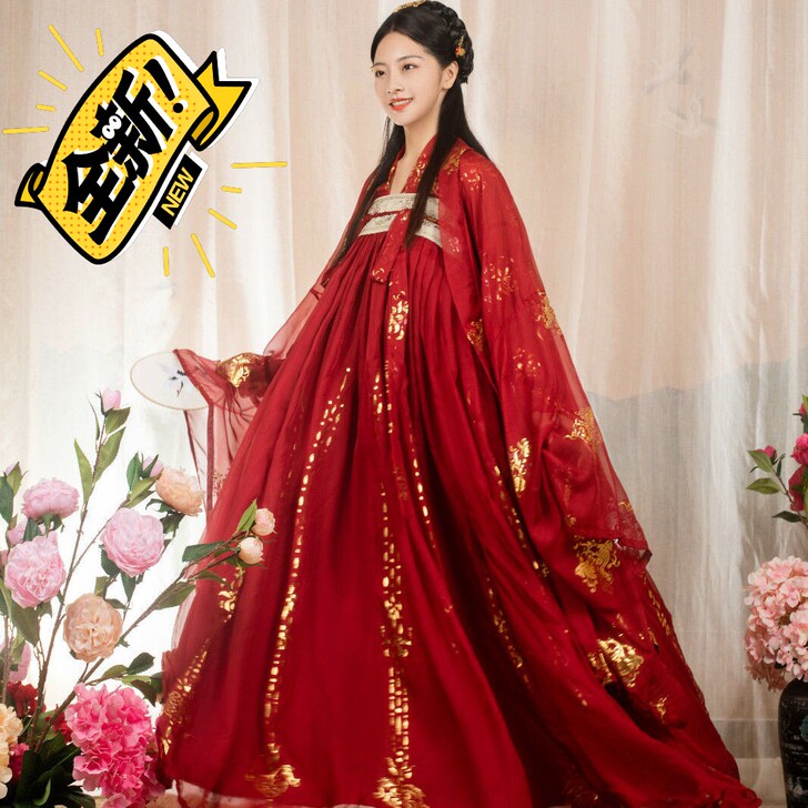 【清仓特价包邮】新款汉服古装套装女沧海赋花...