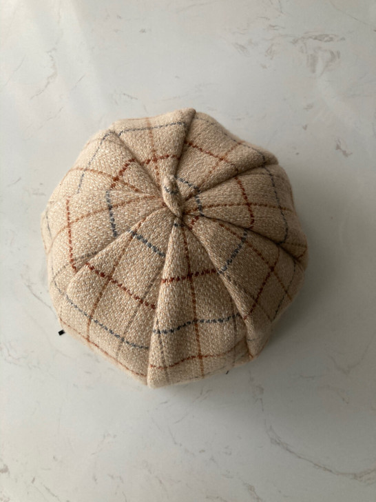 卓多姿复古简约英伦休闲日系千鸟格子混色八角...