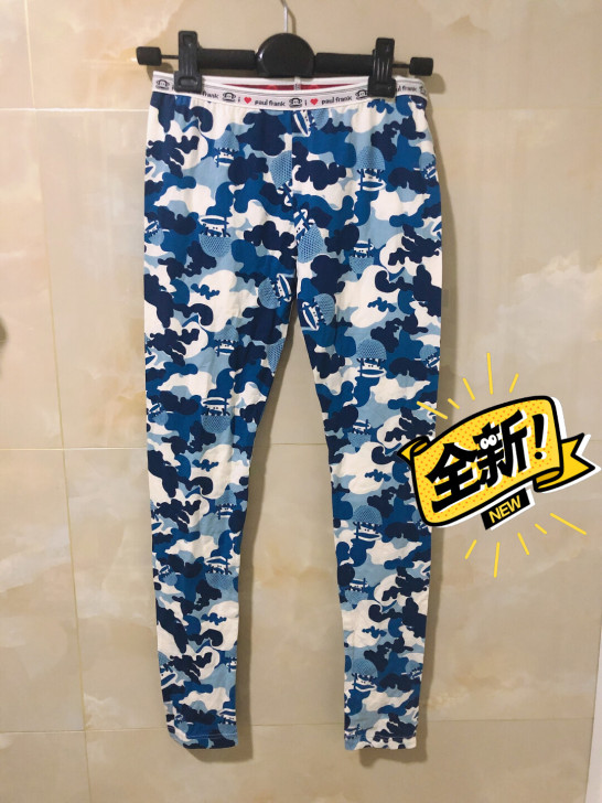 Paul Frank大嘴猴蓝色迷彩裤子