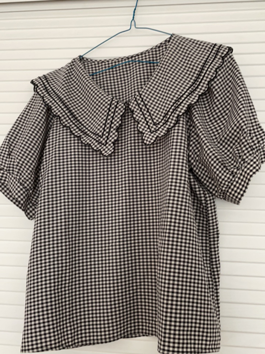 格子上衣  均码  全新