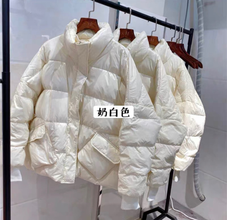 新款羽绒服韩版羽绒服女短款ins宽松立领面...