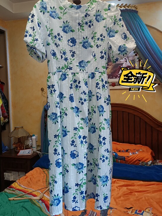 法式碎花连衣裙