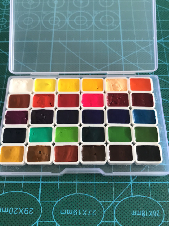 新韩水彩颜料30色0.5毫升足量分装