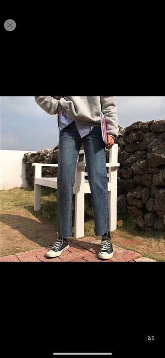 春季2021新款复古显瘦牛仔裤女高腰韩版学...