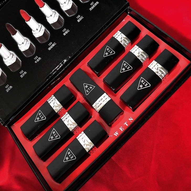 【一盒7支】口红套装便宜网红同款不掉色保湿...