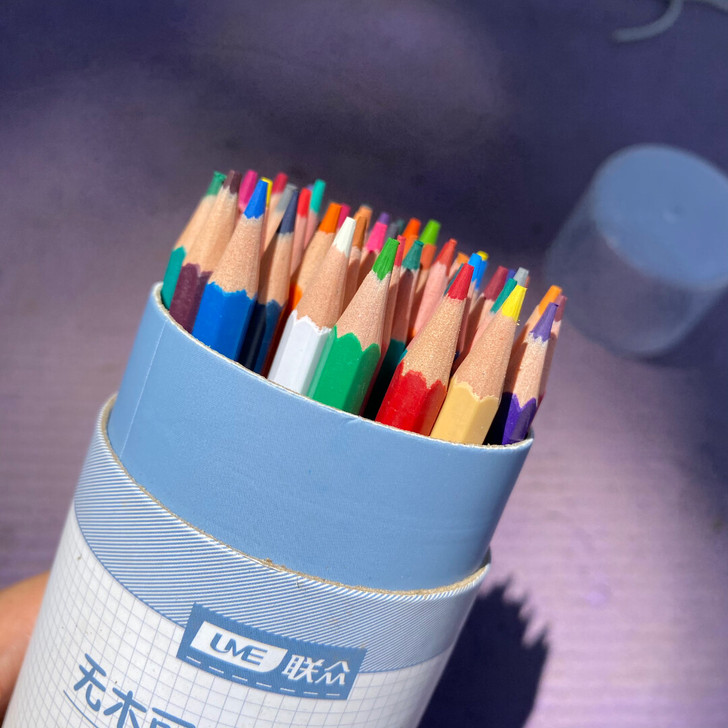 48色10块一套！联众彩色铅笔彩铅画笔彩笔...
