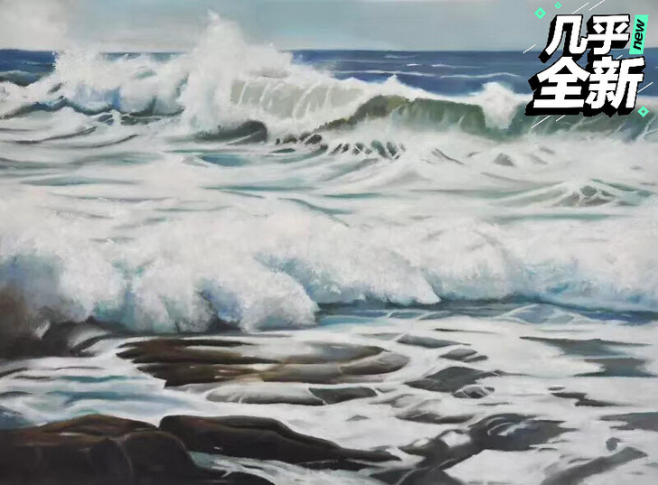 纯手绘油画作品