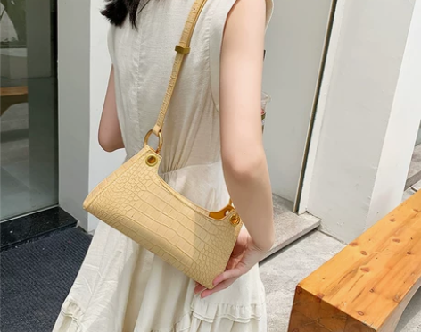 小众法棍腋下包女2020新款法式复古单肩斜...