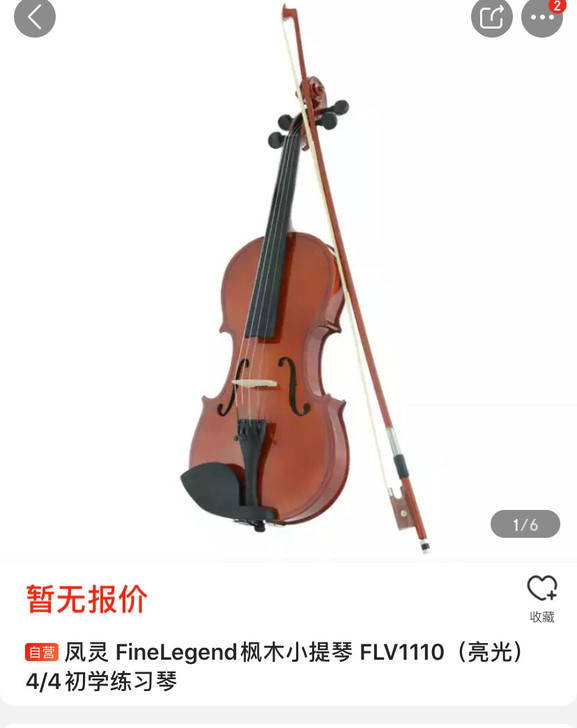 凤灵牌小提琴，老牌子，家里小朋友学小提琴，...
