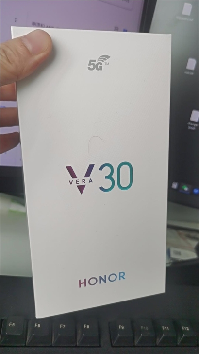 荣耀V30 5G手机全网通麒麟990侧面指...