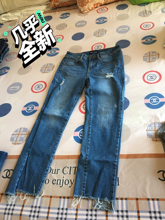 only九分裤牛仔裤