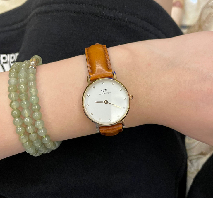 DW手表棕色小表盘