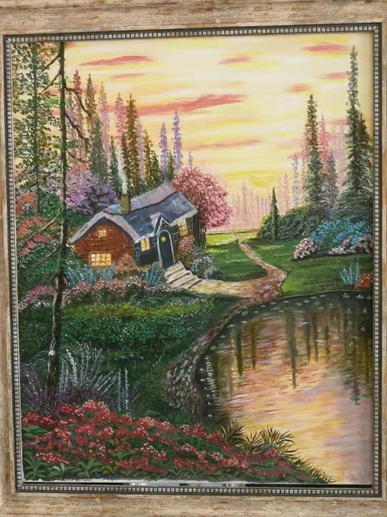 作品详情:纯手绘油画