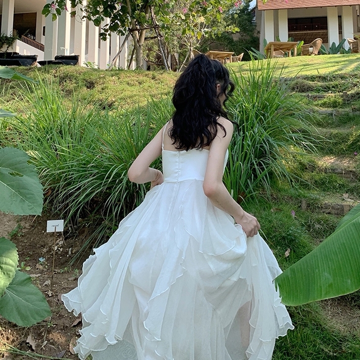 裙子仙女超仙森系爱丽丝梦游仙境大摆裙超重工...