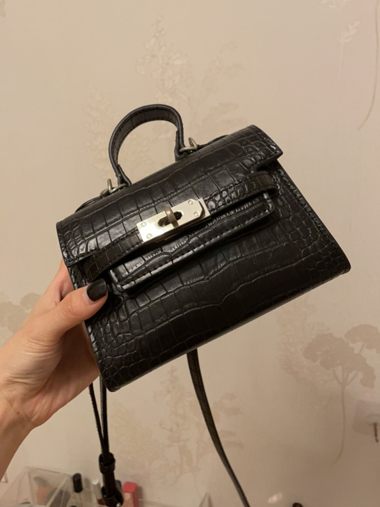 2020新款迷你斜挎小包包女鳄鱼纹时尚高档...