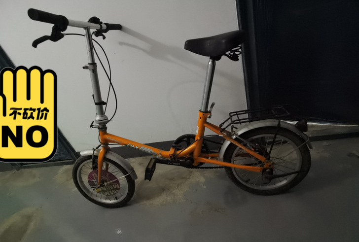 阿米尼折叠自行车,9成新,一直闲着,自提