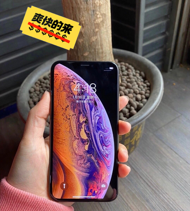 苹果xsmax256国行双卡双待，面容秒开...