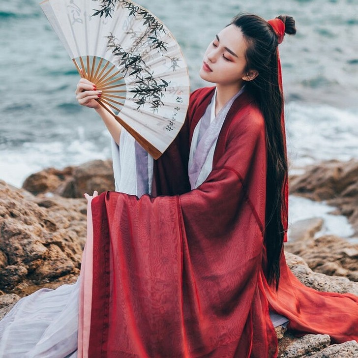 汉服女古装侠客仙女复古交领魏晋风汉服女大袖...