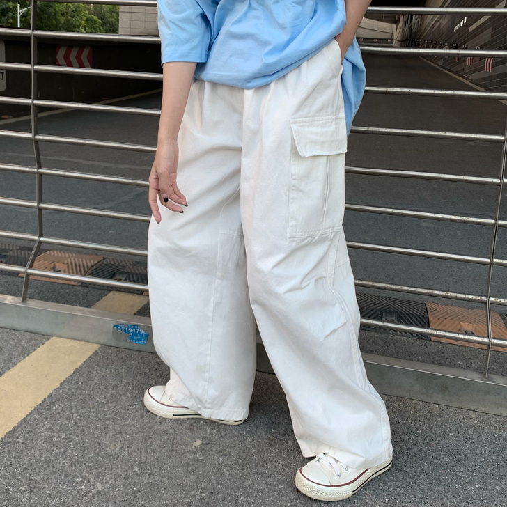 裤子女春季韩版ins复古百搭工装阔腿裤宽松...