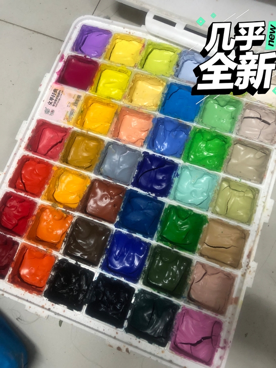 文萃42色80ml水粉颜料  用了一两次就...