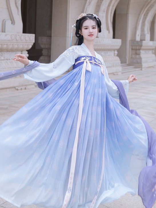 重回汉唐千霄曲正品原创改良汉服女夏装中国风...