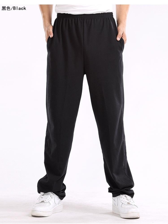 运动裤直筒夏季休闲长裤子男加绒卫裤宽松男士...