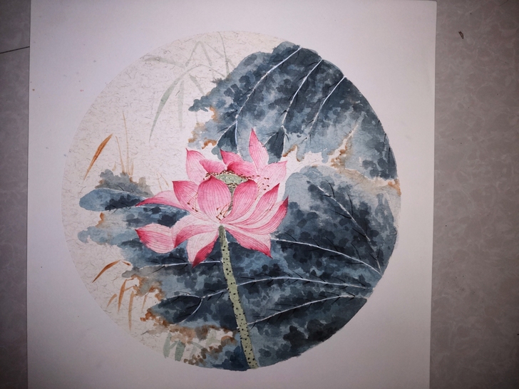 手绘宣纸卡纸花鸟，不用二次装裱，配画框即可...