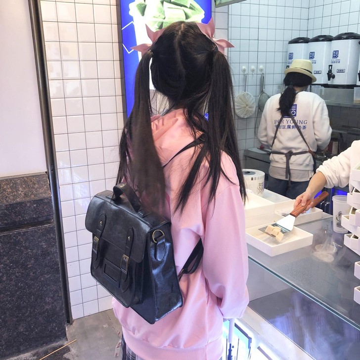 经典邮差软萌妹剑桥包日韩学院风手提包jk双...