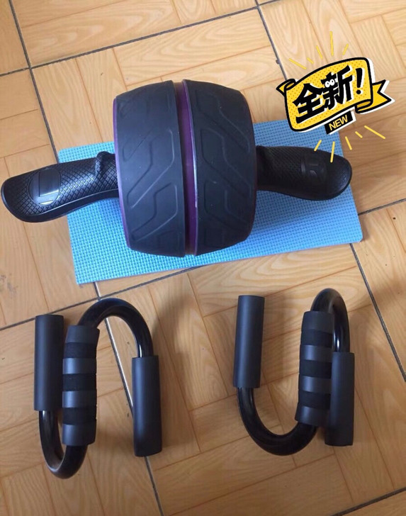 回弹健腹轮腹肌滚轮初学者收腹部健身器材家用...