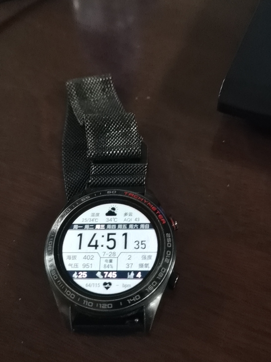 华为荣耀1代手表!铁表链!触屏不灵敏了!其...