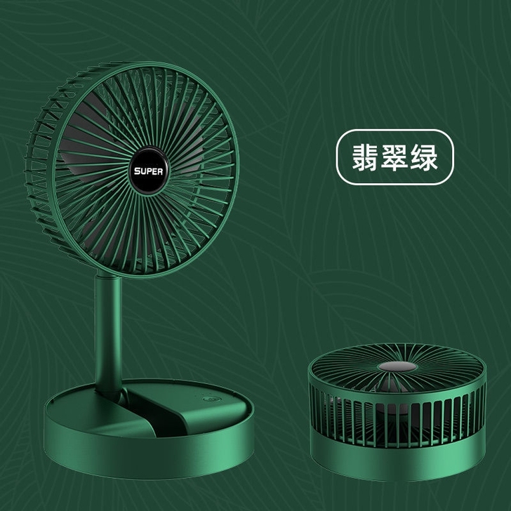 折叠可伸缩USB充电风扇办公室台式桌面宿舍...