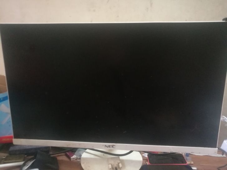 27寸NEC无边框显示屏,放的有点久,左边...
