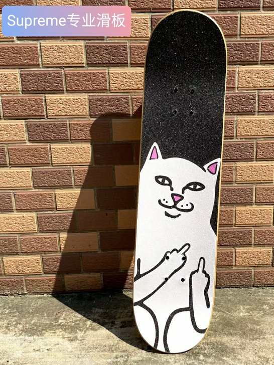 【全套组装】进口Supreme双翘滑板专业...