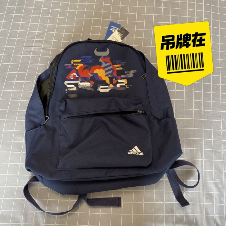 2021牛年印花春季新款运动休闲双肩包男女...