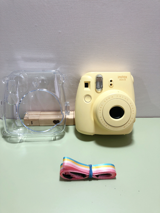 富士instax mini8送水晶壳一次成...