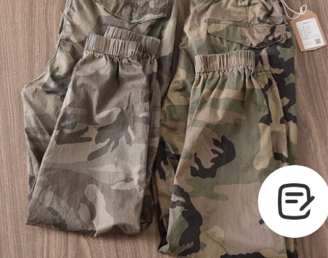 处理全新薄款透气男士工装迷彩裤 适用性别男...