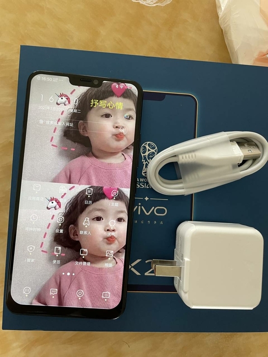vivox21。女生自己用的手机 九成新 ...