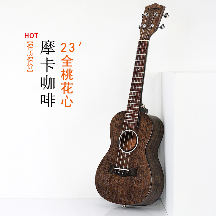 安德鲁单板尤克里里初学者学生成人女男23乌...