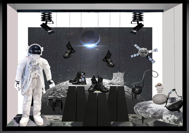 服装橱窗陈列效果图 有psd格式 可修改！！