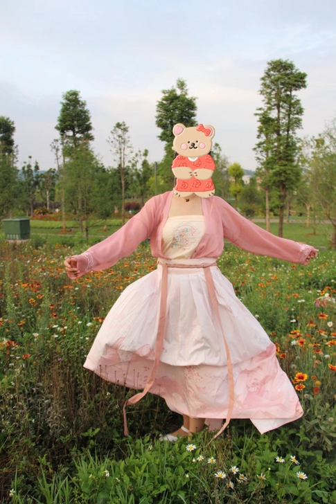 【520价】汉尚华莲立春传统汉服女刺绣对襟...